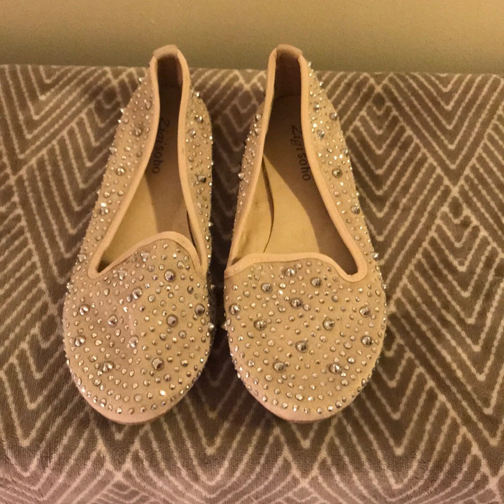 Studded sparkly shoes!